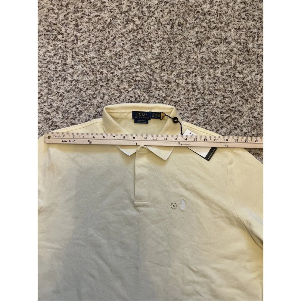 POLO GOLF‎ Ralph Lauren XL Light Yellow NEW Classic Fit Cotton Blend